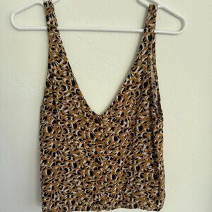Rusty Brand Leopard Tank Top Size Small